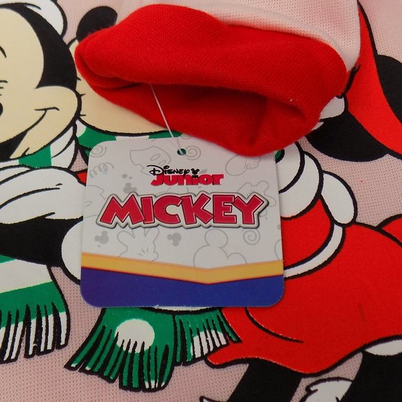 Disney Junior Mickey & Minnie Mouse Christmas Pajama Set Multiple Sizes NWT - Picture 6 of 7